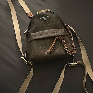 Michael kors Extra Small logo backpack with chain